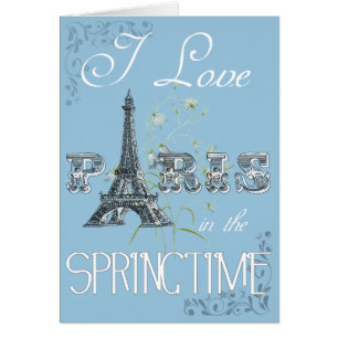 Paris Spring Love Card