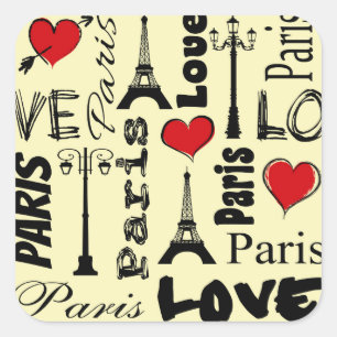 Paris Square Sticker