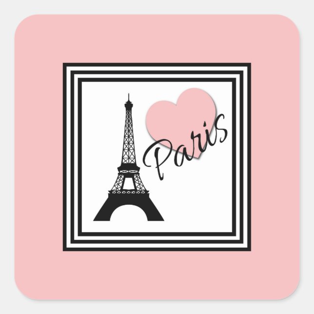 Paris Square Sticker (Front)