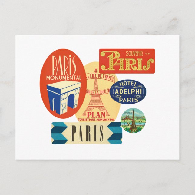 Paris stamp postcard (Front)