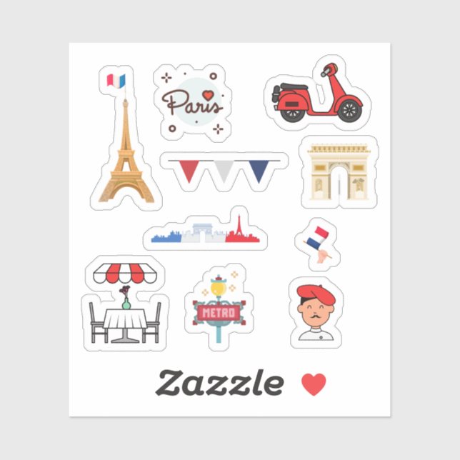 Paris Stickers (Sheet)