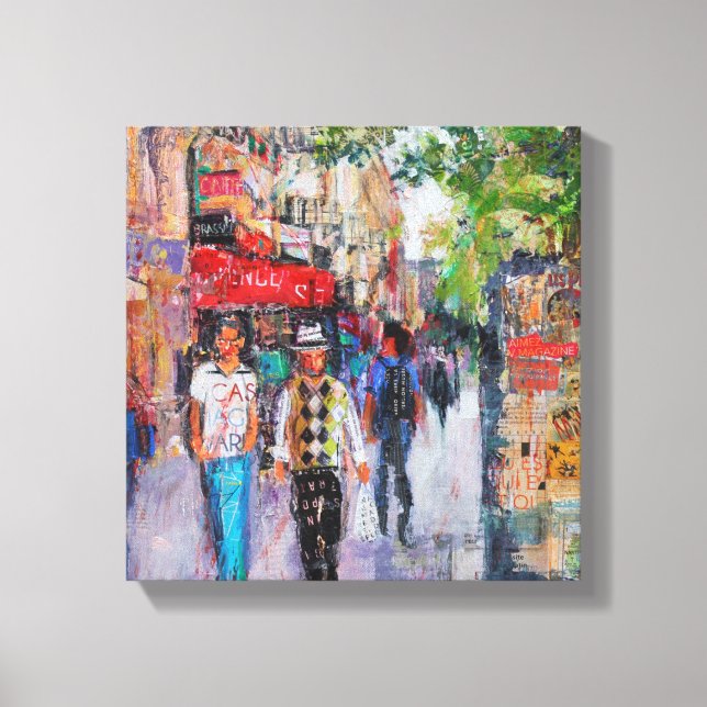 Paris Street Canvas Print (Front)