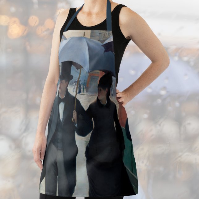  Paris Street in Rainy Weather - Gustave Caillebot Apron (Creator Uploaded)