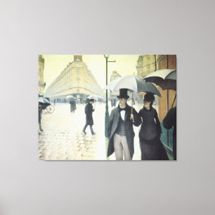 Paris Street, Rainy Day by Caillebotte Canvas Print