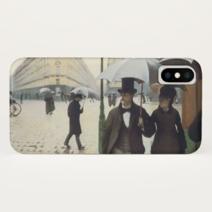 Paris Street Rainy Day by Caillebotte iPhone X Case