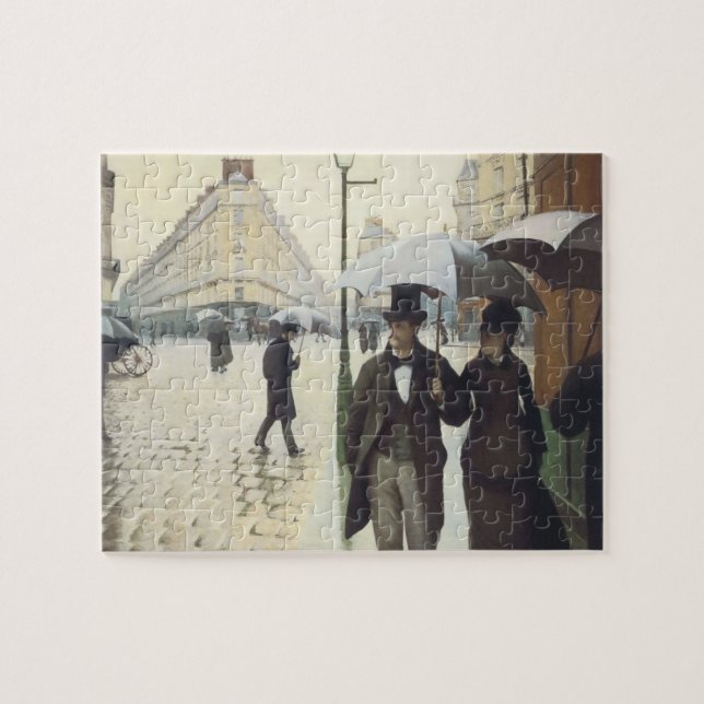 Paris Street, Rainy Day by Caillebotte Jigsaw Puzzle (Horizontal)