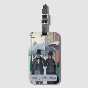 Paris Street; Rainy Day by G. Caillebotte, Art Luggage Tag