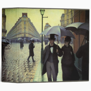 Paris Street Rainy Day by Gustave Caillebotte Binder