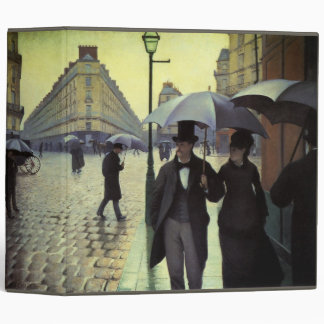Paris Street Rainy Day by Gustave Caillebotte Binder