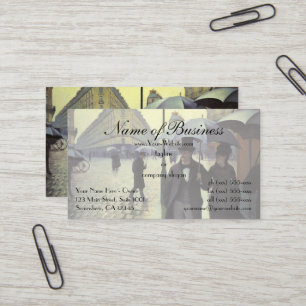 Paris Street, Rainy Day by Gustave Caillebotte Business Card