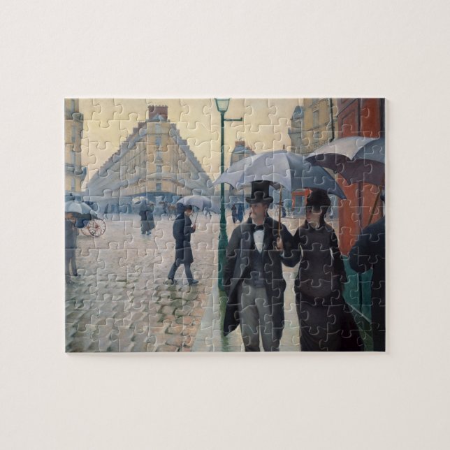 Paris Street Rainy Day by Gustave Caillebotte Jigsaw Puzzle (Horizontal)