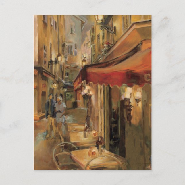 Paris Street Scene Postcard (Front)