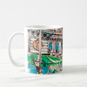Paris street view of the theatre Wicked cafe pede Coffee Mug