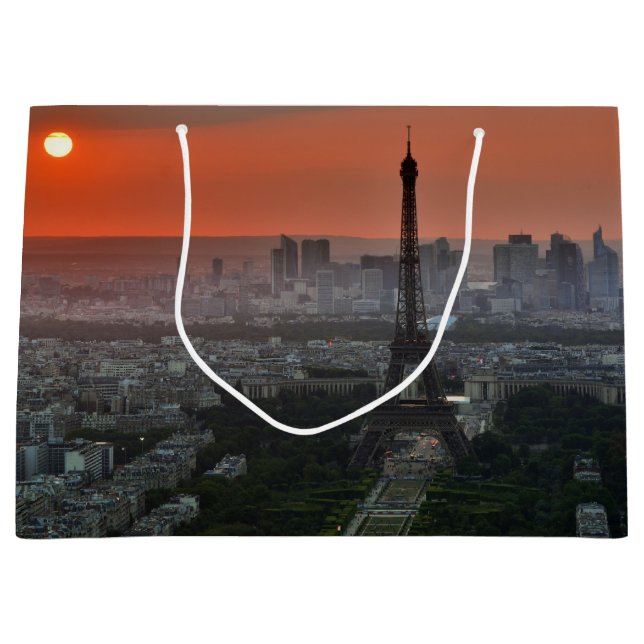 Paris Sunset Large Gift Bag (Front)