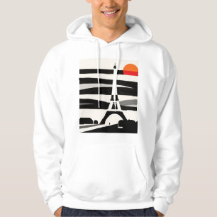 Paris Sunset Silhouette Hoodie