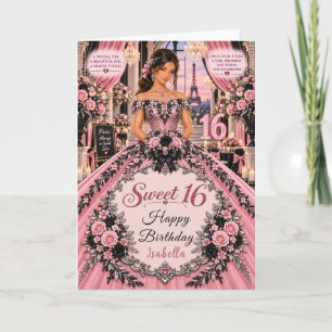 Paris Sweet 16 Elegance Card