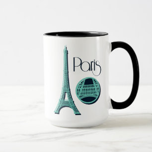 Paris Teal Mug