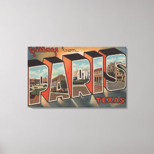 Paris, TexasLarge Letter ScenesParis, TX Canvas Print