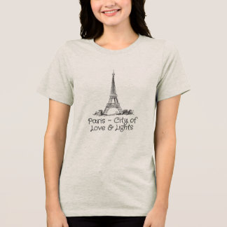Paris – The City of Lights & Love Tri-Blend Shirt