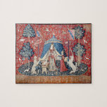 Paris The Lady and the Unicorn Medieval Puzzle<br><div class="desc">There's a certain satisfaction that comes with completing a puzzle, and those who do want to show off their work. This puzzle of "Paris The Lady and the Unicorn" depicts a beautiful medieval painting, which will look gorgeous displayed on a table or mounted on the wall as a picture once...</div>