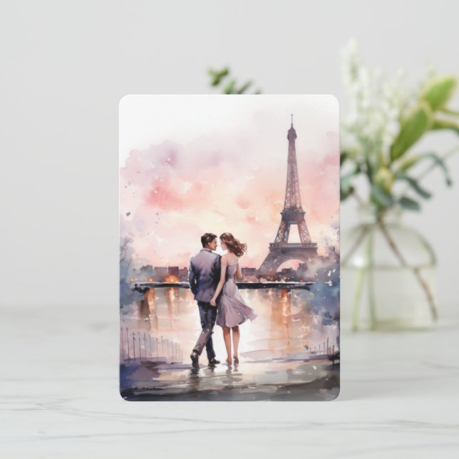 Paris: The season for love card (Standing Front)