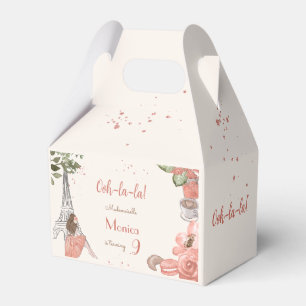 Paris theme french birthday party favor box