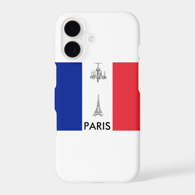 Paris Theme French Flag (Back)