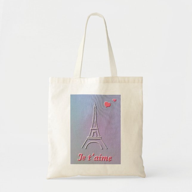 Paris theme Tote bag (Front)
