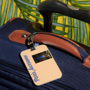 Paris-themed luggage tag