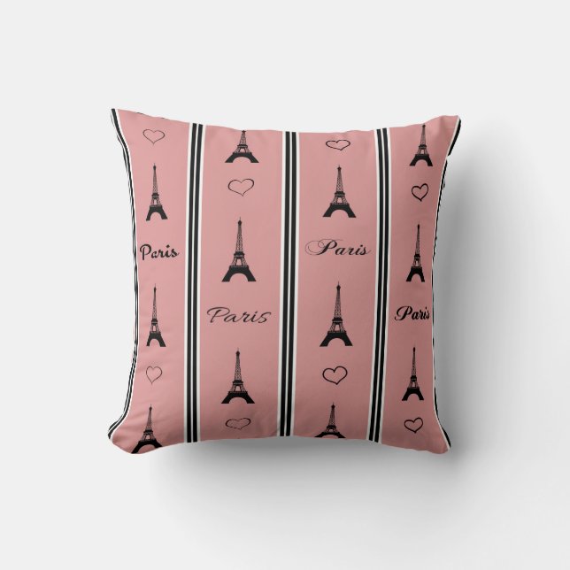 Paris Throw Pillow (Front)