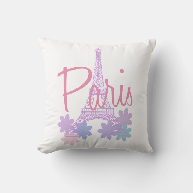 Paris Throw Pillow (Front)