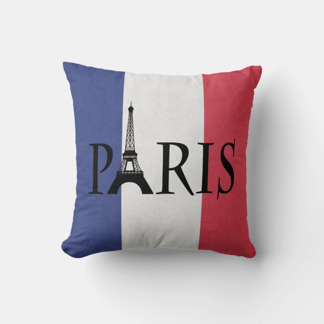 Paris Throw Pillow (Front)