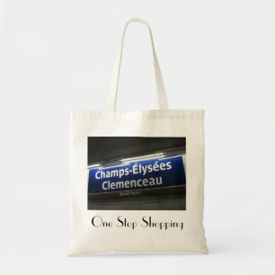 Paris Tote Bag, Caption: One Stop Shopping Bag