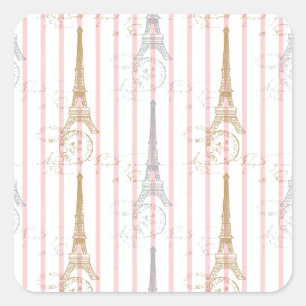 Paris Toujours Square Sticker