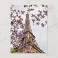 Paris Tour Eiffel - Carte postale Photo Springtime