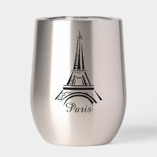 Paris Tour Eiffel Design Vin Thermique Tumbler