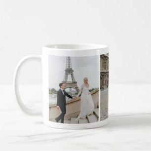 Paris Tour Eiffel Lune de miel Photo Collage Mug