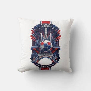Paris Tower Legacy, , Soccer City Pride Gift Throw Pillow