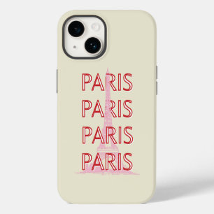 Paris Travel Art, Travel Art, Preppy, Minimalist iPhone 14 Case