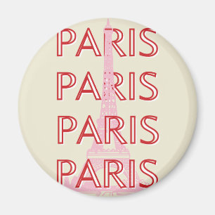 Paris Travel Art, Travel Art, Preppy, Minimalist Magnet