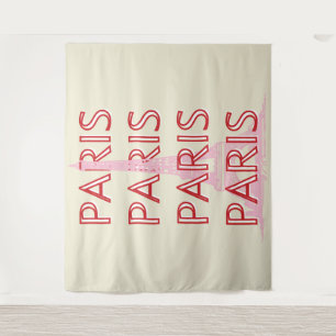 Paris Travel Art, Travel Art, Preppy, Minimalist Tapestry