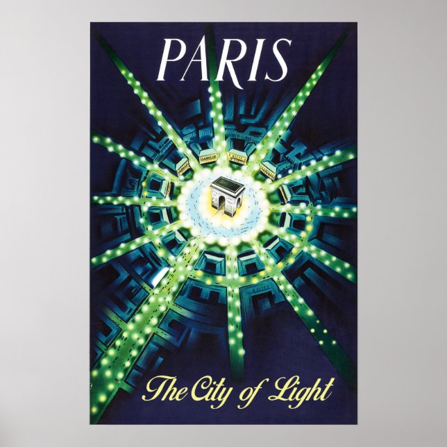 Paris travel poster (Front)