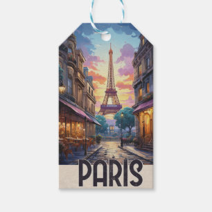 Paris Travel Poster Gift Tags
