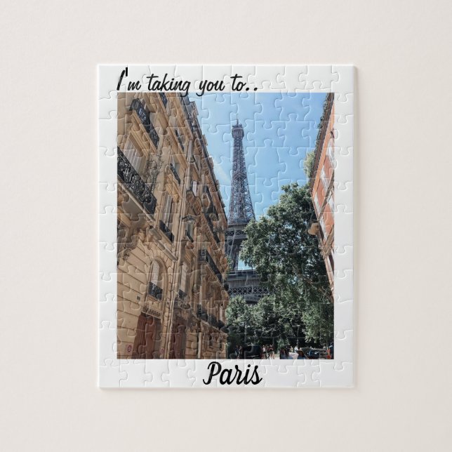 Paris Trip Reveal Jigsaw Puzzle (Vertical)