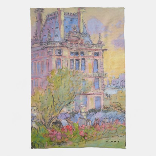 Paris Tuileries Garden Towel (Vertical)