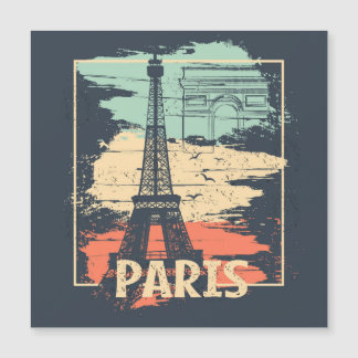 Paris typography: abstract Eiffel poster.