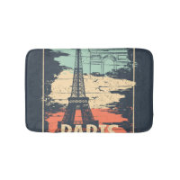 Paris typography: abstract Eiffel poster.