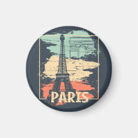 Paris typography: abstract Eiffel poster.