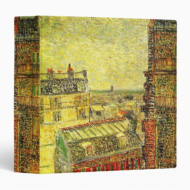 Paris View from Vincent's Room by Vincent van Gogh Binder (Front/Spine)