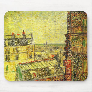 Paris View from Vincent's Room by Vincent van Gogh Mouse Pad